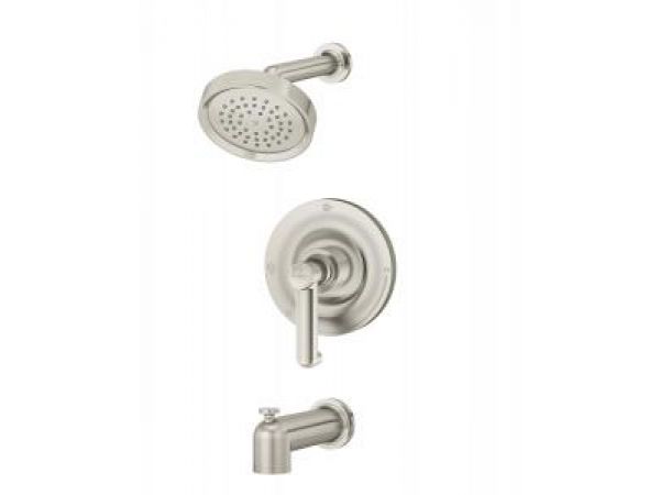 Museo Tub/Shower system in Satin Nickel