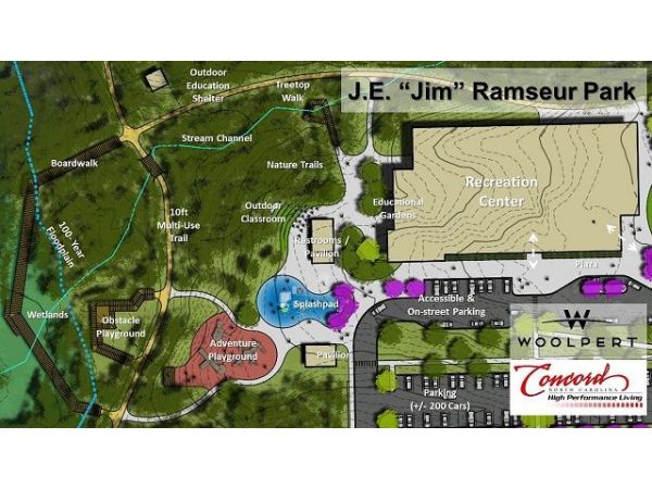   Woolpert Selected to Provide Schematic Design for J.E. “Jim” Ramseur Park in Concord, N.C.