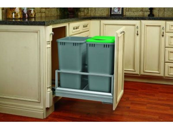 Aluminum Rev-A-Motion Door Mount Waste Containers