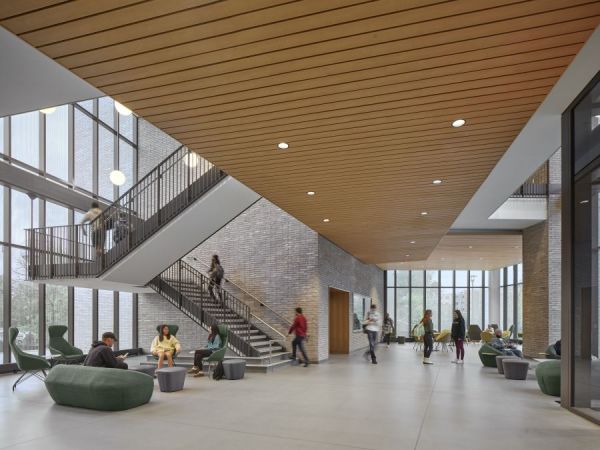 Rowan University Discovery Hall features Rockfon ceiling systems