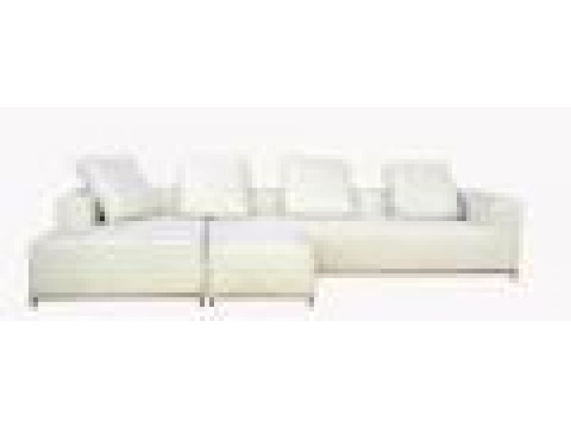 SL 168 White, Fabric Sectional Sofa