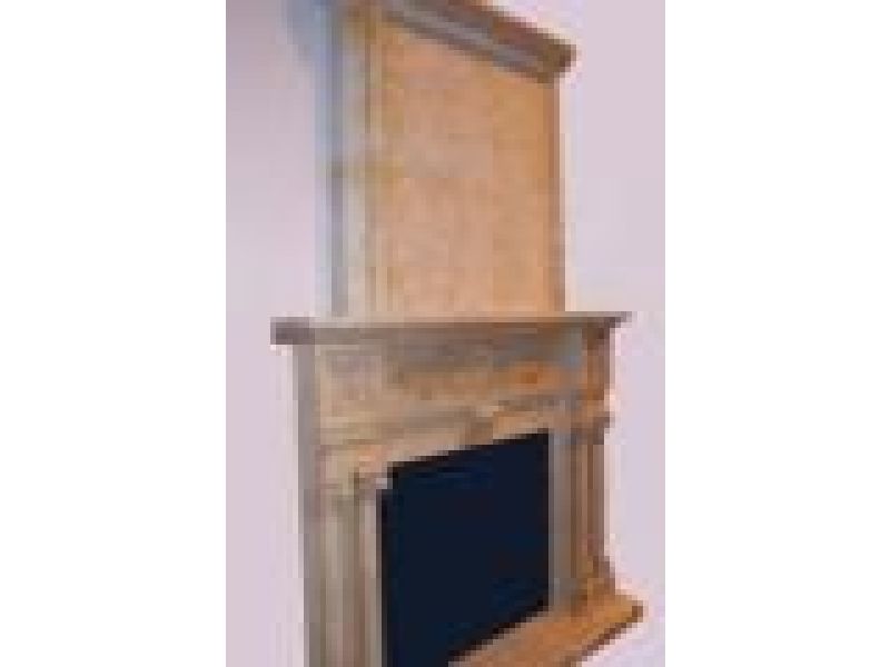 Marble Fireplace Mantels - E666 Yellow Marble