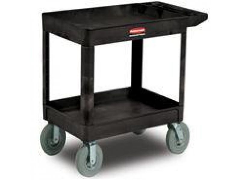4546-10 2 Shelf Utility Cart with Pneumatic Casters