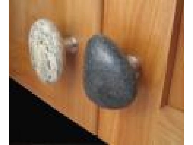 Serena Stone Cabinet Knobs and Drawer Pulls