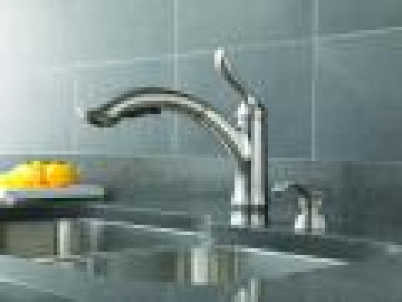 Linden¢â€ž¢ Pull-Out Kitchen Faucet by Delta‚