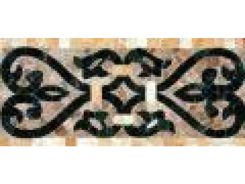 Stone Mosaics-5.5x11 French Harp J