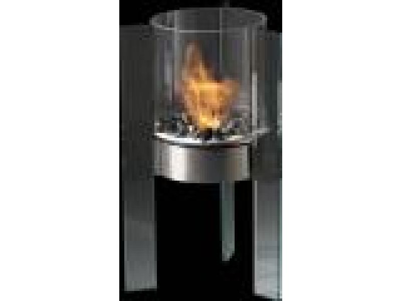 Apollo GlassFire‚© Cylinder With Glass Pedestal Indoor/Outdoor