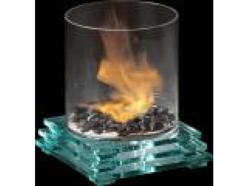 Pyramid GlassFire‚© Cylinder With Glass Base Indoor/Outdoor