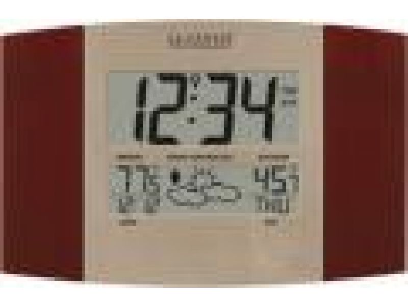 WS-8157U-CH-ITAtomic Digital Wall Clock with Forecast & Weather