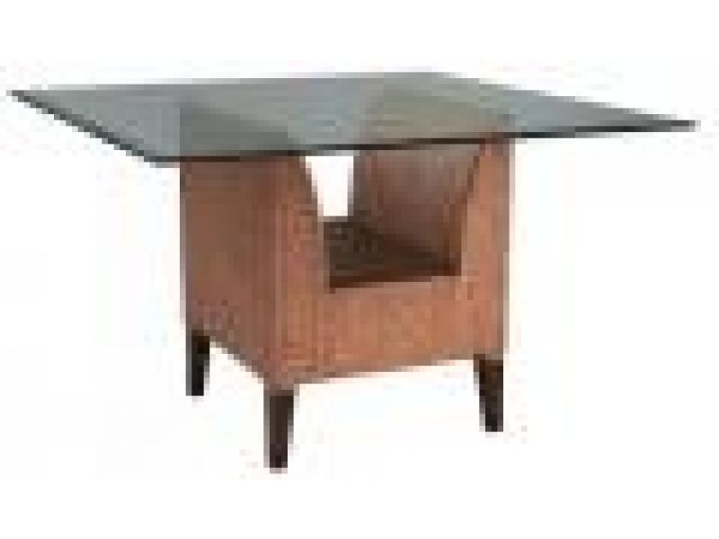 Tahitian Dining Table w/glass top