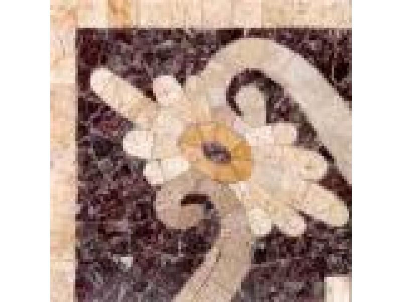 Stone Mosaics-5x5 Fleure Ripple 026 Corner