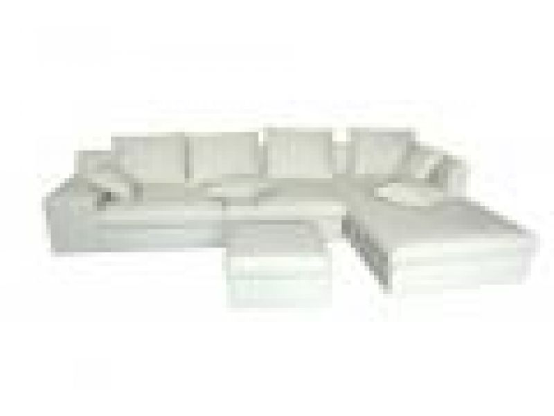 SL 250 White, Modern Leather Sofa Set