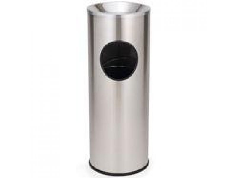 9606 Ash/Trash Stainless Steel Container, Sand Top with 3 U.S. gal (11.4 L) Galvanized Liner