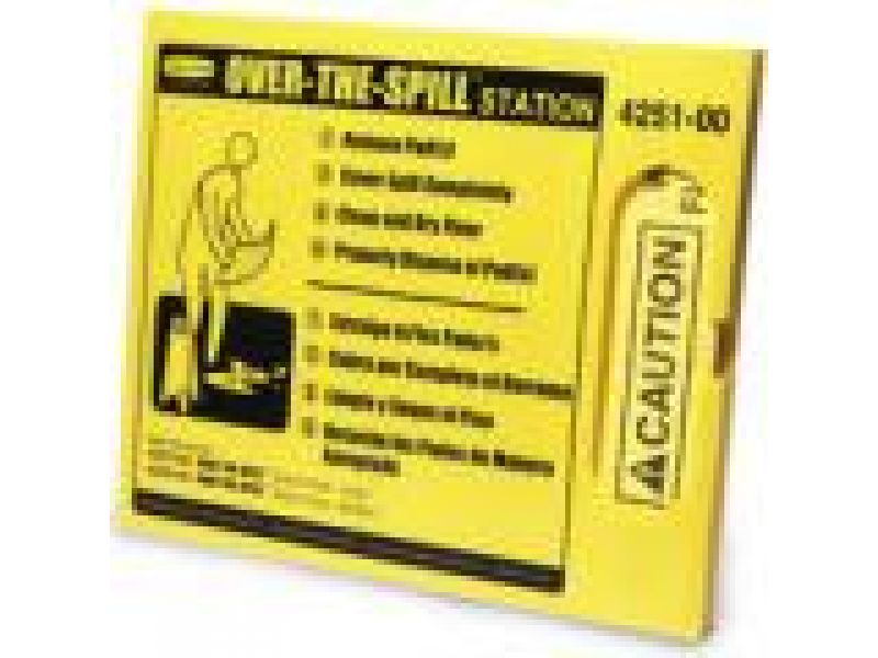 4251 Over-The-Spill‚ Station Kit, Includes: Pad Dispenser, 25 Large Pads and Fasteners