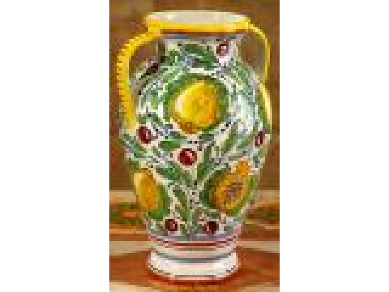 930/30 12'' Vase double handles - Limoni/Frutta