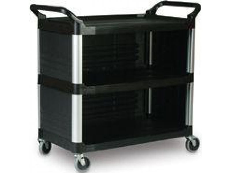 4093 Utility Cart with Enclosed End Panels on 3 Sides