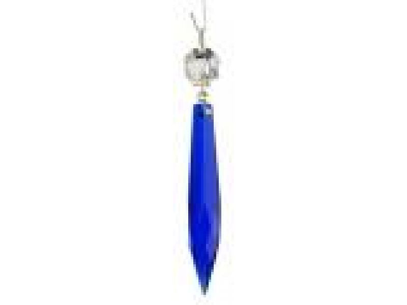 blue faceted lighting crystal