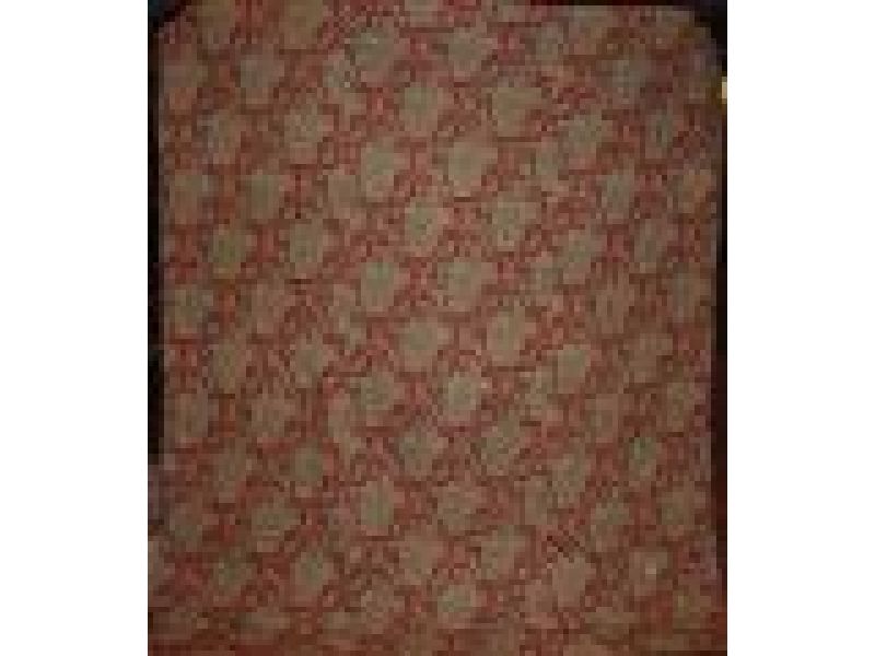RED PAISLEY WHOLE CLOTH QUILT