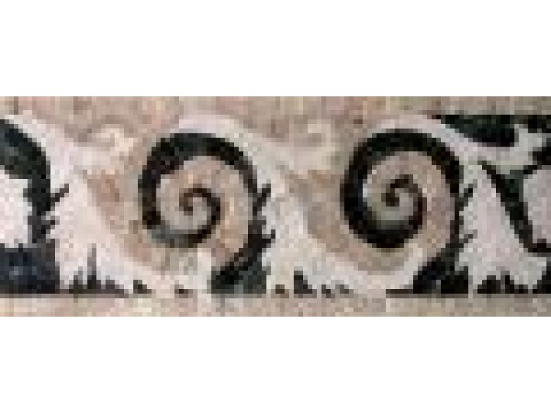 Stone Mosaics-5.5x13 Spiral Leaf HH