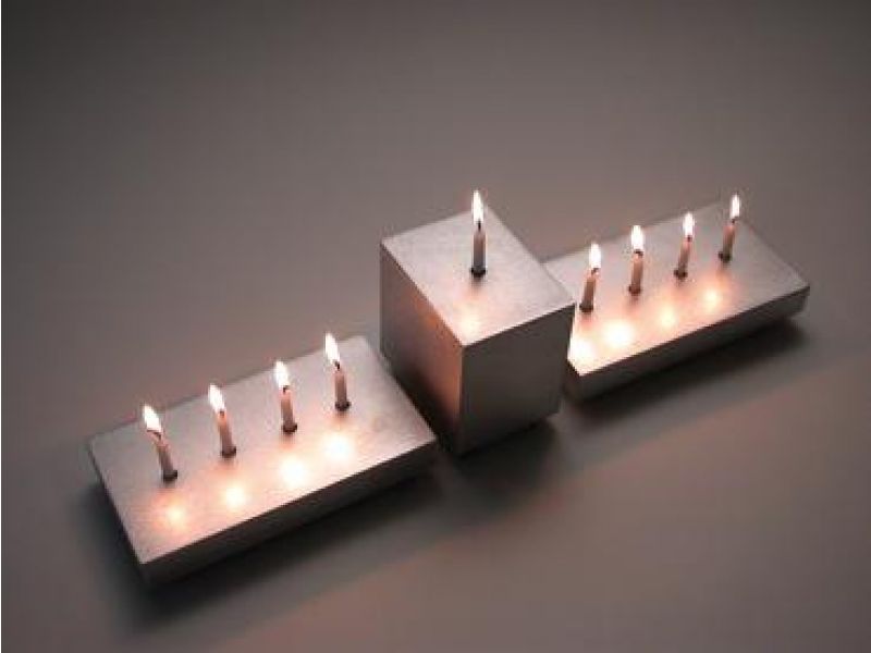 Shine 3-Menorah Hanukkah Festival of Lights Set