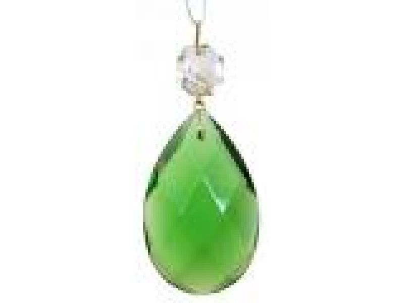 green faceted lighting crystal-1