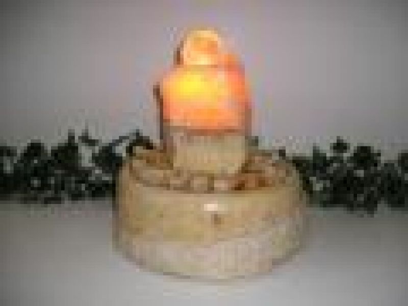 Aqua Orange Calcite-Mini With Light