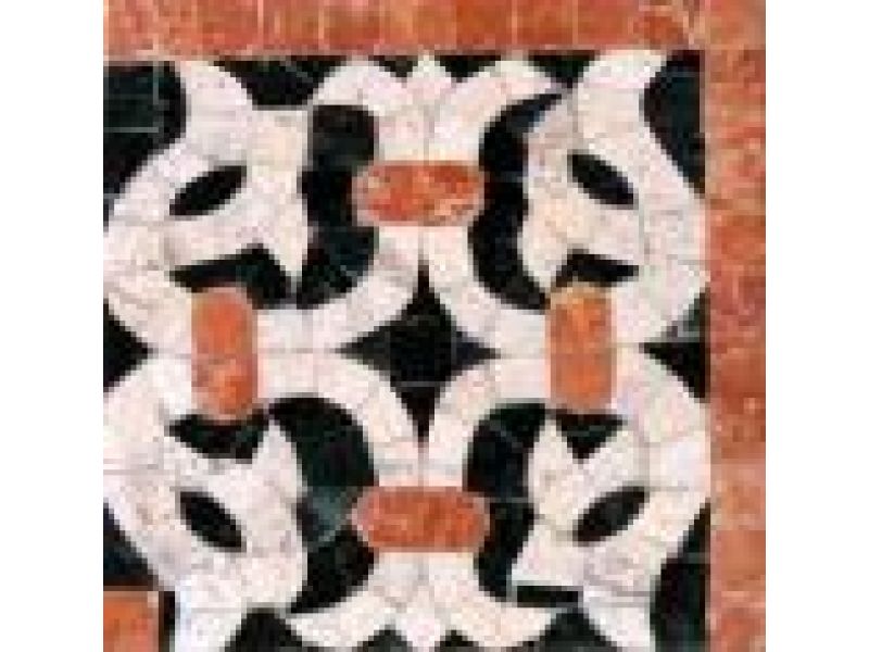 Stone Mosaics-5.5x5.25 French Harp 024 Corner