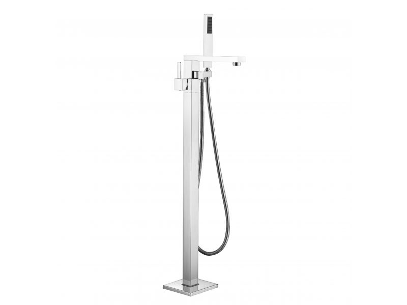 Navona Floor Mounted Tub Filler Faucet with Hand Shower