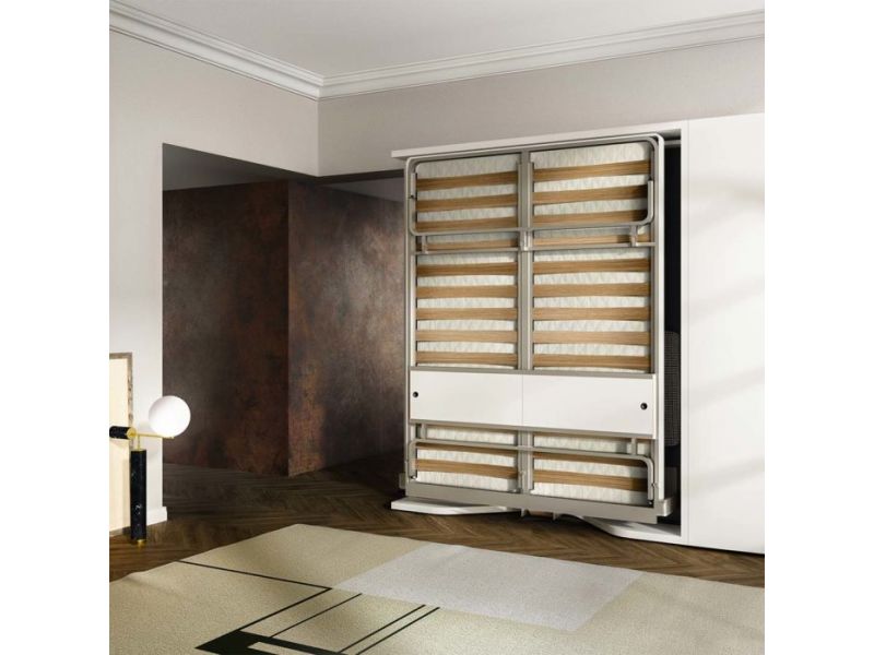 LGM Rotating Bookshelf with Queen Wallbed