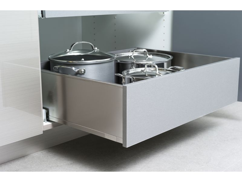 Stainless Steel Cabinet Drawers and Roll-Out Storage