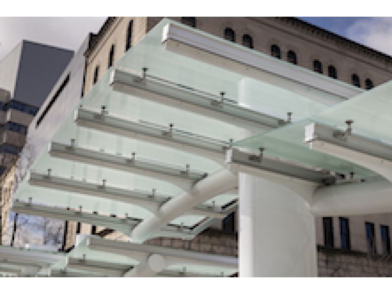 Port Authority\'s Transit Station\'s Glass Canopy Custom-engineered and Fabricated by EXTECH