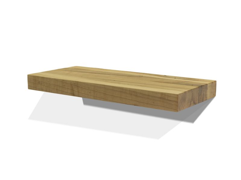 Solid wood floating shelves