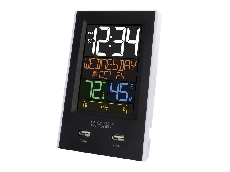 Alarm Clock Charging Station with 2 USB Charging Ports