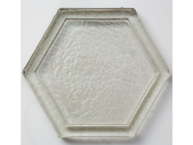 Oceanside Glasstile - Dimensional Cast Glass Hexagons