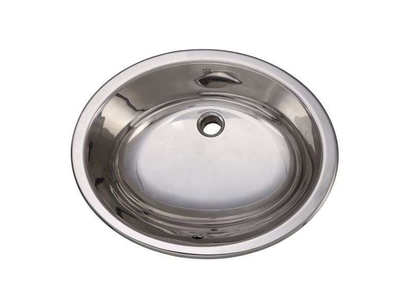 1300 Stainless Steel Undermount Lavatory with Overflow