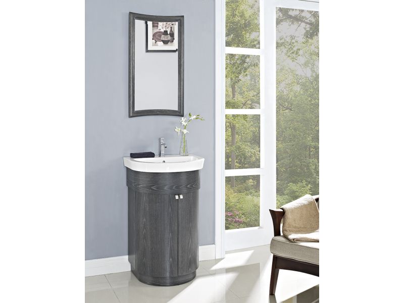 Boulevard 24 Vanity and Sink Set - Charcoal Gray