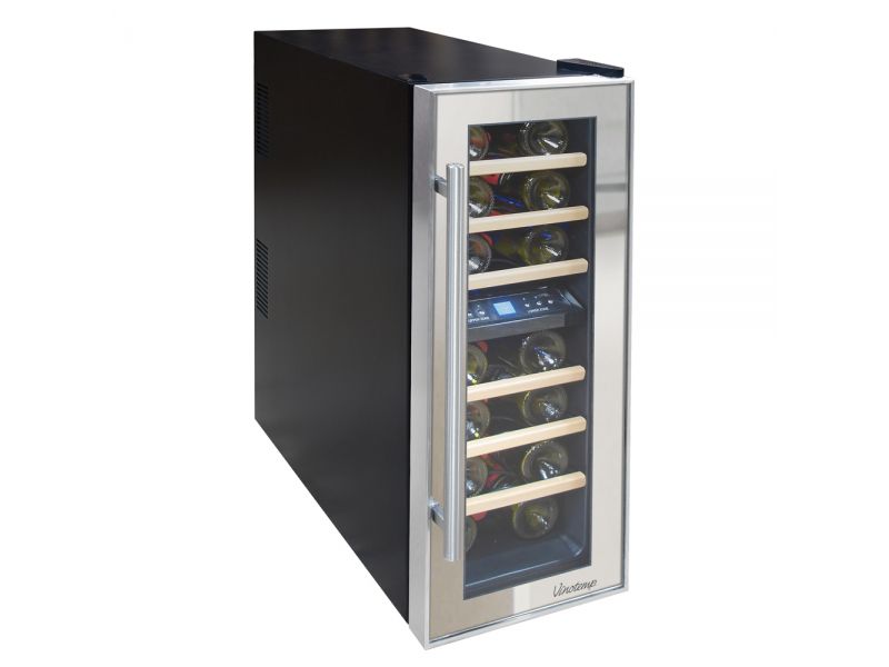 NEW: Vinotemp 21-Bottle Dual-Zone Thermoelectric Mirrored Wine Cooler