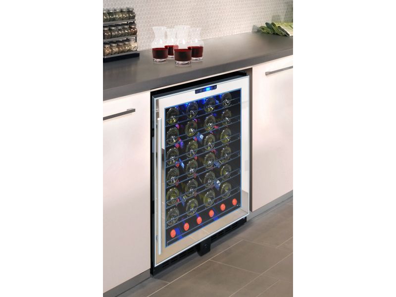 NEW: Vinotemp 54-Bottle Touch Screen Mirrored Wine Cooler