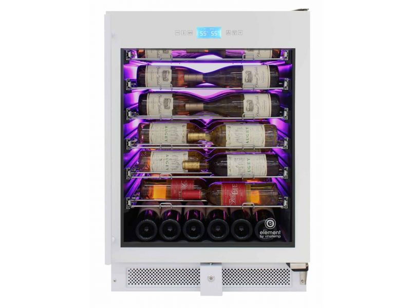 41-Bottle Single-Zone Wine Cooler (White)