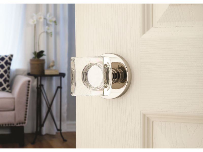 Modern Disc and Square Crystal Knobs