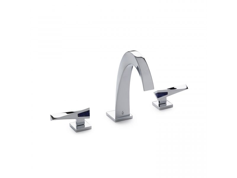 Arco with Semiprecious Lever Faucet Set