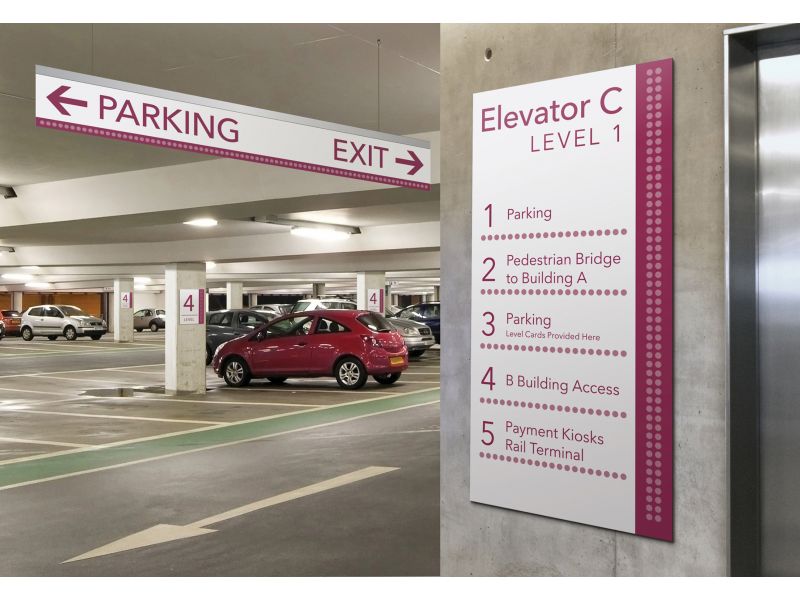 Transit Parking Garage Signage