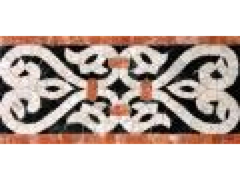 Stone Mosaics-5.5x11.5 French Harp 024