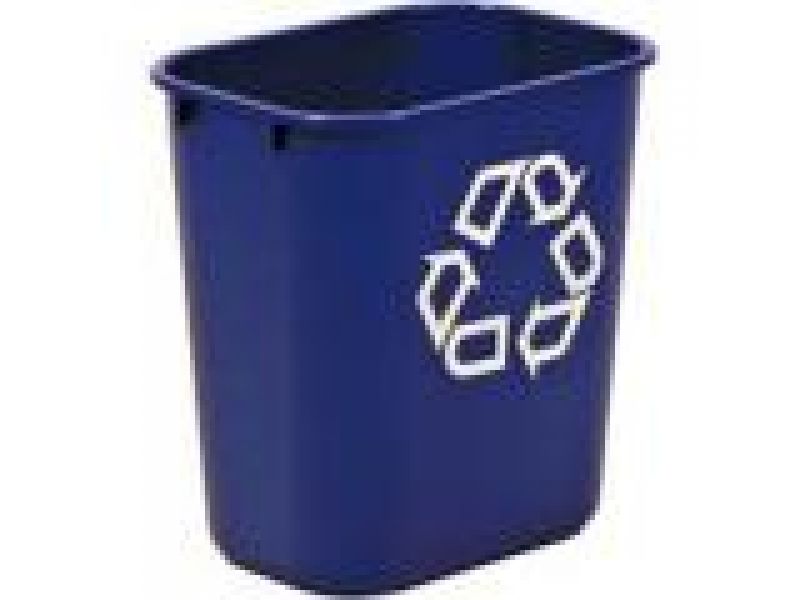 2955-73 Deskside Recycling Container, Small with Universal Recycle Symbol