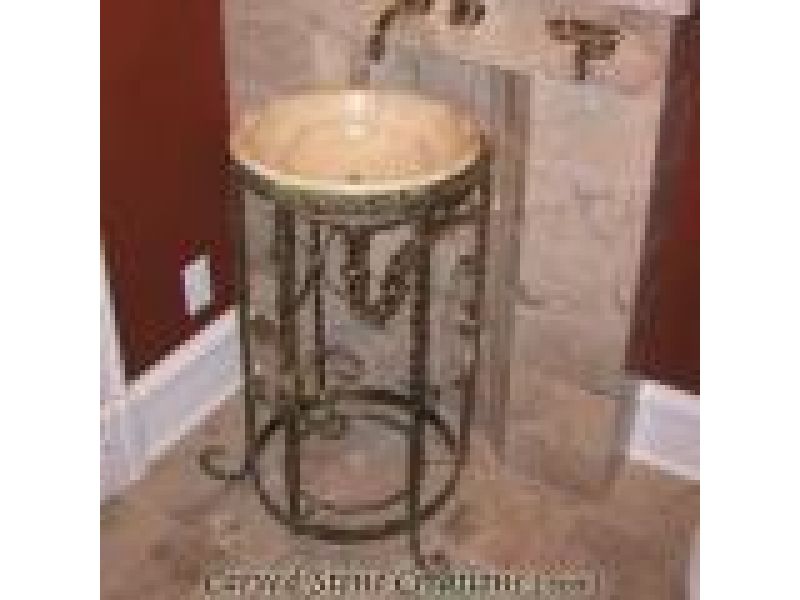 ABS-201, ''Royale'' Wrought Iron Vessel Sink Stand