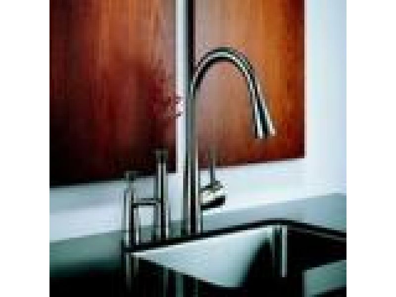 The pull-down Venuto kitchen faucet by Brizo
