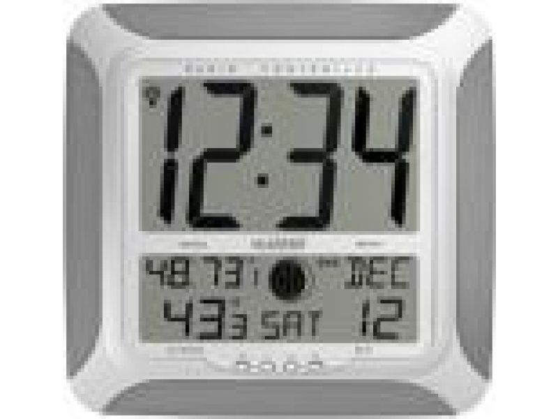 WS-8248U-ALAtomic Digital Wall Clock with Moon, Temp & Humidity
