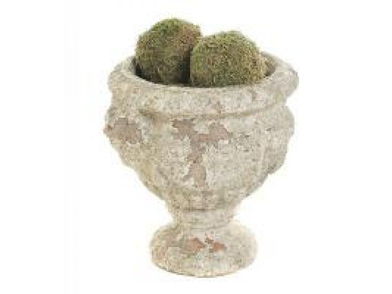 Antique White Stone Garden Urn