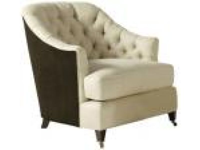 Round Back Tufted Club Chair