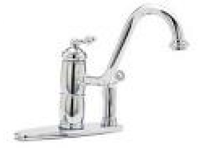 Kitchen faucet with spray (plate included)
